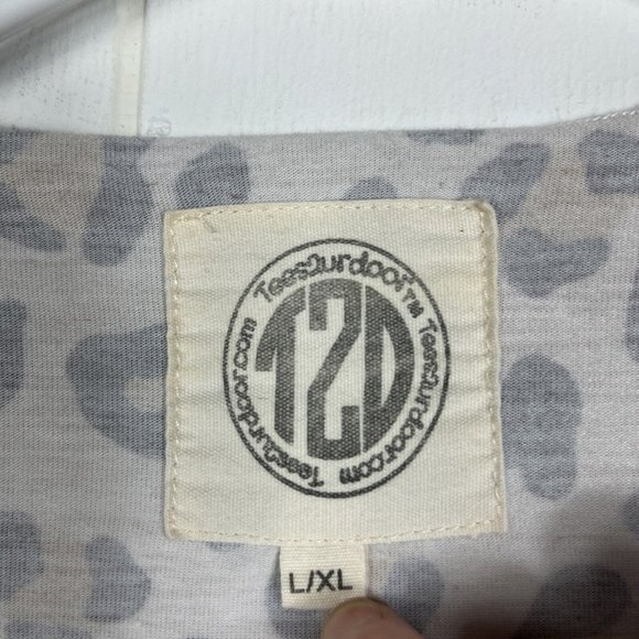 Tees2UrDoor Women Kimono L/XL Animal Print Lightweight Short Sleeve Multicolor - Picture 4 of 5